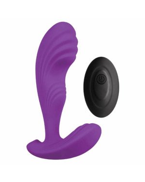 Вібромасажер простати S Pleasures Premium Cozy, Purple, з рельєфною головкою, 10 режимів