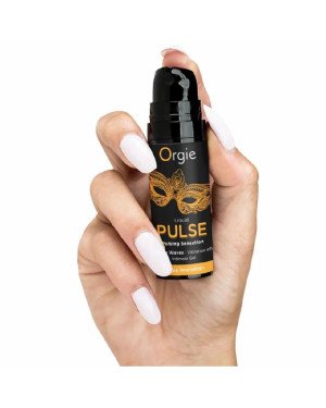 Смоктайзер для клітора Orgie Liquid Pulse 15 мл, вкус Ice Caramel, гель з ефектом посмоктування