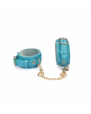 Наручники Liebe Seele Blue Lamb leather Wrist Cuffs with Velvet Lining