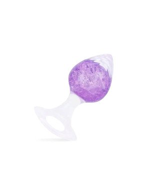 Анальна пробка Liebe Seele Heart-shaped Crystal Anal Plug - Purple Small