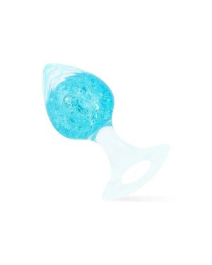 Анальна пробка Liebe Seele Heart-shaped Crystal Anal Plug - Blue Medium
