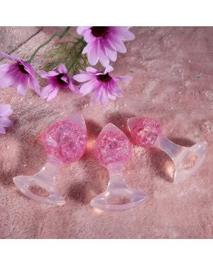 Анальна пробка Liebe Seele Heart-shaped Crystal Anal Plug - Pink Small