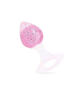 Анальна пробка Liebe Seele Heart-shaped Crystal Anal Plug - Pink Medium
