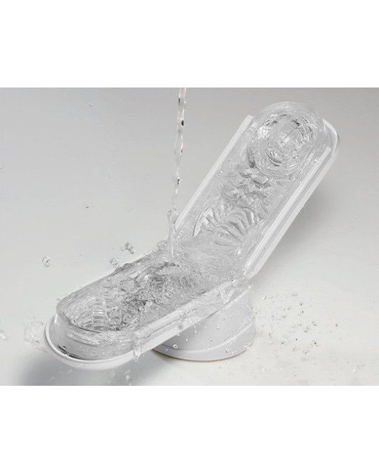 Мастурбатор Tenga Flip Zero White, змінна інтенсивність стимуляції, розкладний