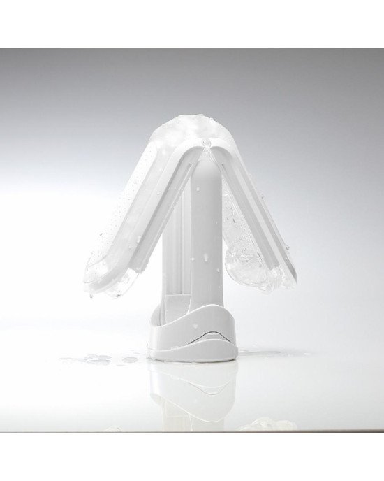 Мастурбатор Tenga Flip Zero White, змінна інтенсивність стимуляції, розкладний