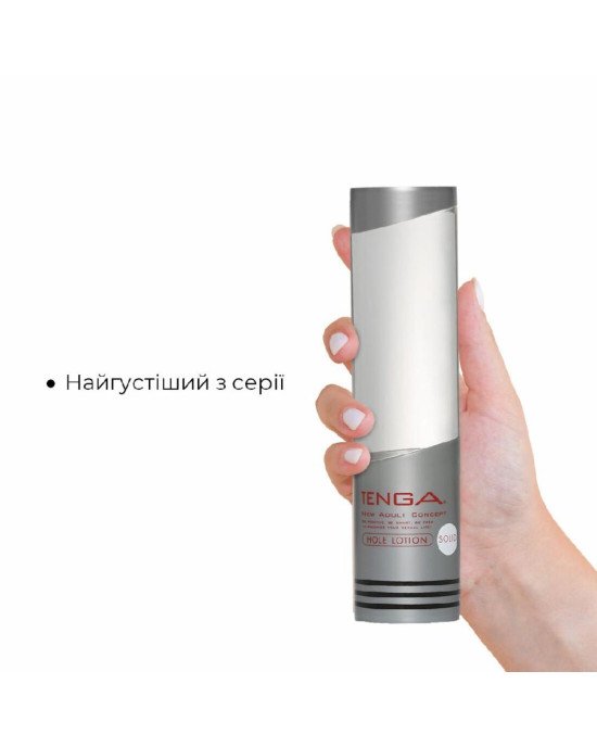 Ультрагустий лубрикант Tenga Hole Lotion Solid (170 мл) на водній основі, універсальний Ультрагустий лубрикант Tenga Hole Lotion Solid (170 мл) на водній основі, універсальний