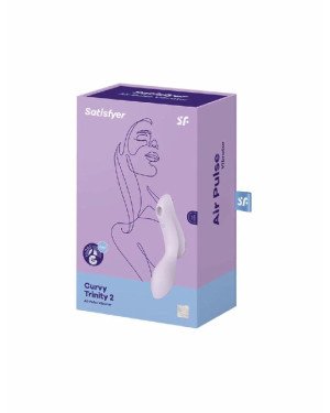 Вакуумний стимулятор з вібрацією Satisfyer Curvy Trinity 2 Violet Вакуумний стимулятор з вібрацією Satisfyer Curvy Trinity 2 Violet