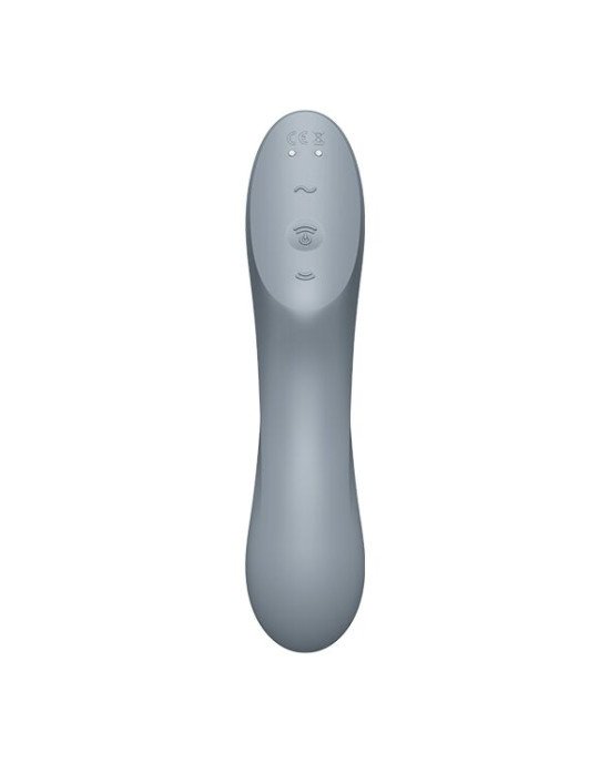 Вакуумний стимулятор з вібрацією Satisfyer Curvy Trinity 3 BlueGrey Вакуумний стимулятор з вібрацією Satisfyer Curvy Trinity 3 BlueGrey