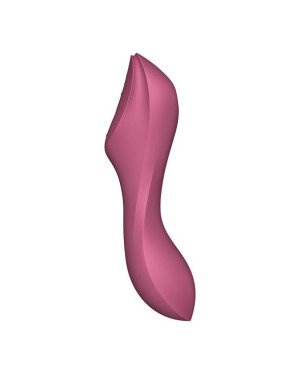 Вакуумний стимулятор із вібрацією Satisfyer Curvy Trinity 3 Red Вакуумний стимулятор із вібрацією Satisfyer Curvy Trinity 3 Red