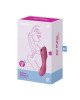 Вакуумний стимулятор із вібрацією Satisfyer Curvy Trinity 3 Red Вакуумний стимулятор із вібрацією Satisfyer Curvy Trinity 3 Red
