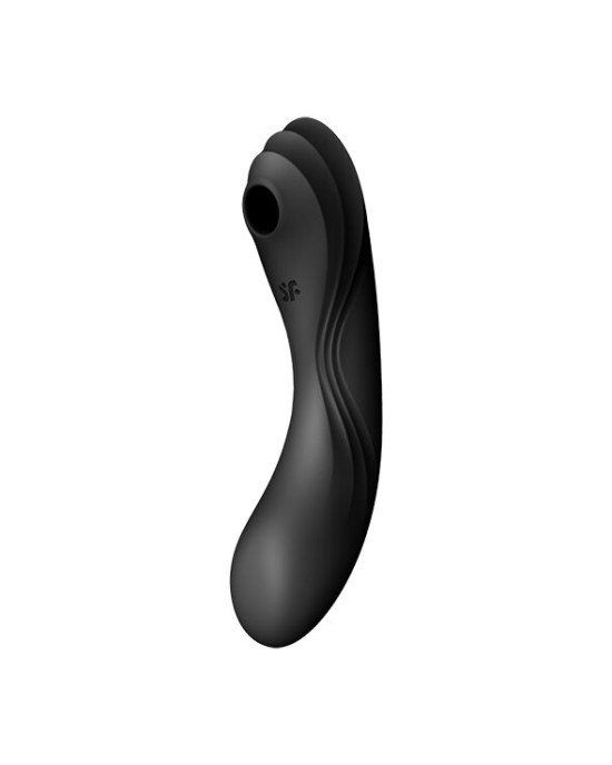 Вакуумний стимулятор з вібрацією Satisfyer Curvy Trinity 4 Black Вакуумний стимулятор з вібрацією Satisfyer Curvy Trinity 4 Black