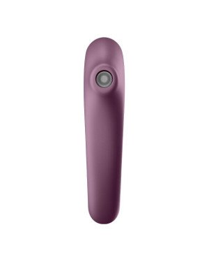 Вакуумний стимулятор з вібрацією Satisfyer Dual Kiss Wine Red Вакуумний стимулятор з вібрацією Satisfyer Dual Kiss Wine Red