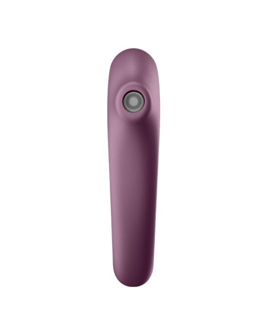 Вакуумний стимулятор з вібрацією Satisfyer Dual Kiss Wine Red Вакуумний стимулятор з вібрацією Satisfyer Dual Kiss Wine Red