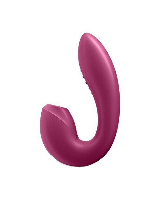 Вакуумний смарт-вібратор Satisfyer Sunray Berry, 4 положення стовбура Вакуумний смарт-вібратор Satisfyer Sunray Berry, 4 положення стовбура