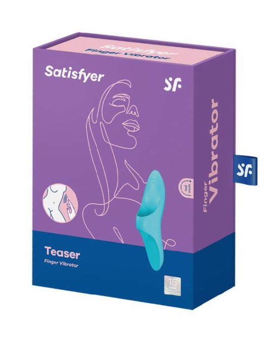 Вібратор на палець Satisfyer Teaser Light Blue Вібратор на палець Satisfyer Teaser Light Blue