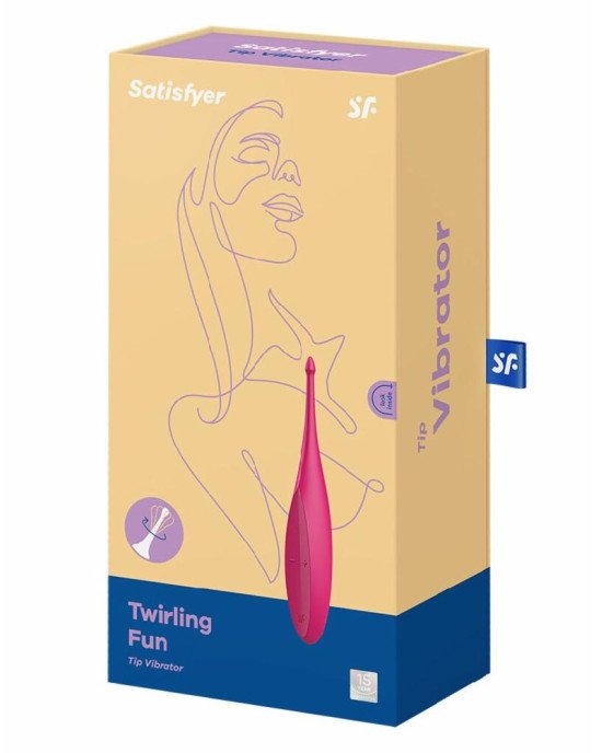Вібратор для клітора Satisfyer Twirling Fun Magenta Вібратор для клітора Satisfyer Twirling Fun Magenta