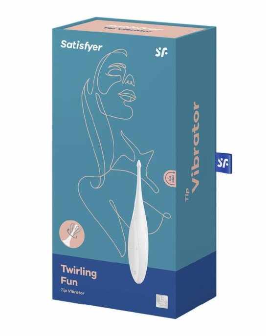 Вібратор для клітора Satisfyer Twirling Fun White Вібратор для клітора Satisfyer Twirling Fun White