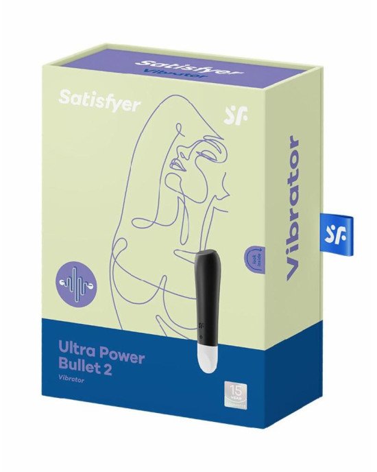Віброкуля на акумуляторі Satisfyer Ultra Power Bullet 2 Black Віброкуля на акумуляторі Satisfyer Ultra Power Bullet 2 Black