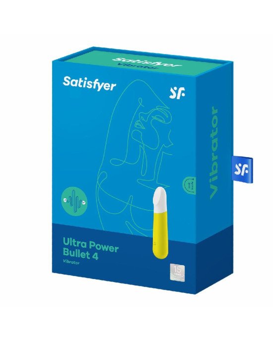 Віброкуля перезаряджаєма Satisfyer Ultra Power Bullet 4 Yellow Віброкуля перезаряджаєма Satisfyer Ultra Power Bullet 4 Yellow