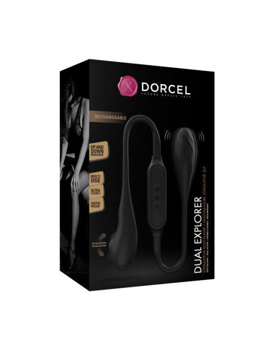 Вібратор на гнучкому зчепленні зі стимуляцією пальчиком Dorcel DUAL EXPLORER Вібратор на гнучкому зчепленні зі стимуляцією пальчиком Dorcel DUAL EXPLORER