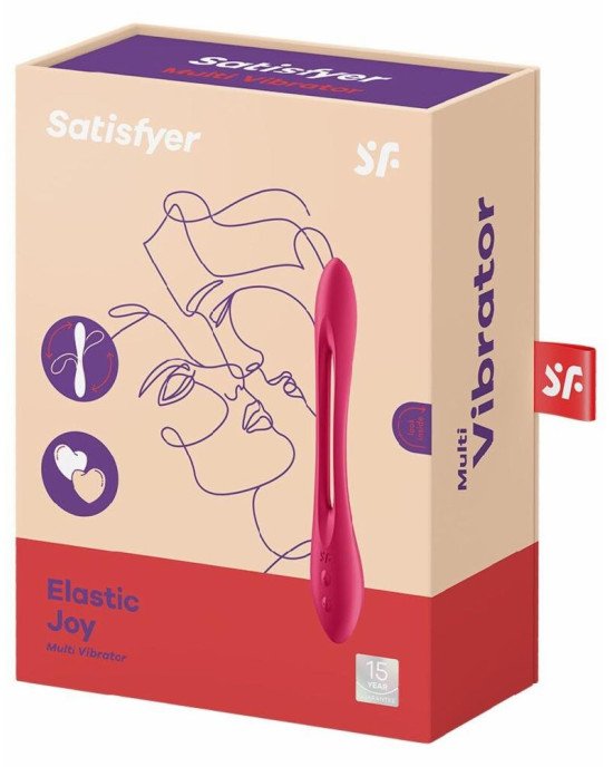 Універсальний гнучкий вібратор для пар Satisfyer Elastic Joy Red Універсальний гнучкий вібратор для пар Satisfyer Elastic Joy Red