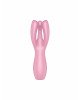 Кліторальний вібратор Satisfyer Threesome 3 Pink з трьома пальчиками Кліторальний вібратор Satisfyer Threesome 3 Pink з трьома пальчиками