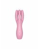 Кліторальний вібратор Satisfyer Threesome 3 Pink з трьома пальчиками Кліторальний вібратор Satisfyer Threesome 3 Pink з трьома пальчиками