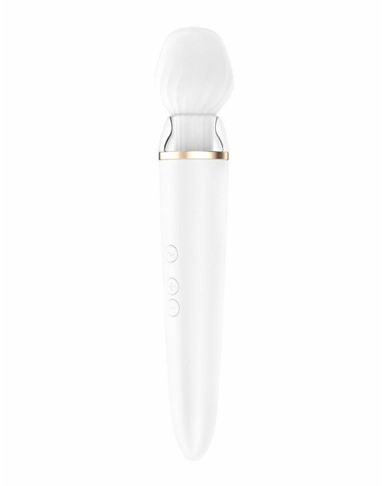Смарт вібромасажер зі змінною головкою Satisfyer Double Wand-er Смарт вібромасажер зі змінною головкою Satisfyer Double Wand-er