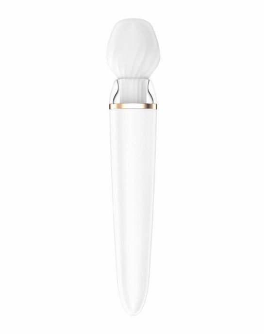Смарт вібромасажер зі змінною головкою Satisfyer Double Wand-er Смарт вібромасажер зі змінною головкою Satisfyer Double Wand-er