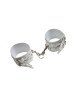 Окови Leather Double Fix Leg Cuffs, White Окови Leather Double Fix Leg Cuffs, White