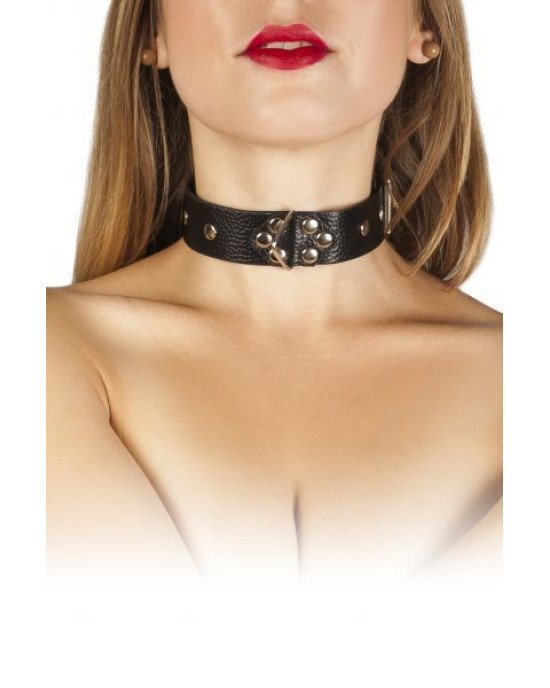 Нашийник Leather Restraints Collar, Black Нашийник Leather Restraints Collar, Black