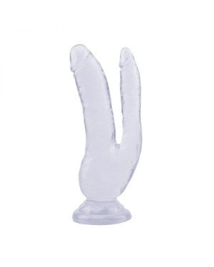 Подвійний фалоімітатор 8.0 Inch Dildo, Clear