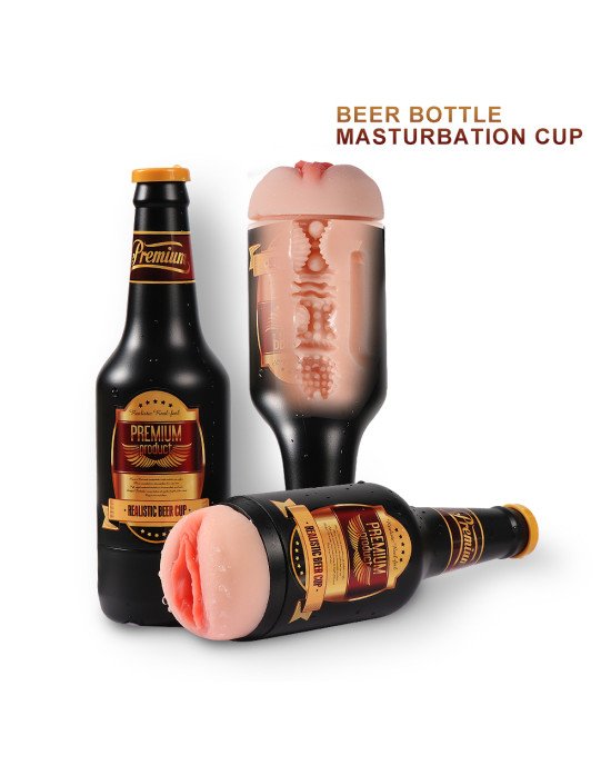 Мастурбато-вагіна пляшка Beer bottle masturbation Cup без вібрації тілесний Мастурбато-вагіна пляшка Beer bottle masturbation Cup без вібрації тілесний