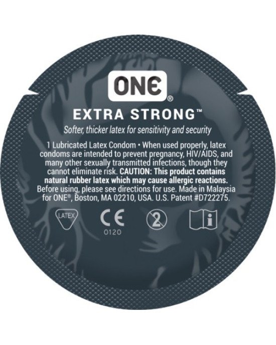 Презервативи ONE Extra Strong (міцні) (по 1 шт) (упаковка може відрізнятися кольором та малюнком)