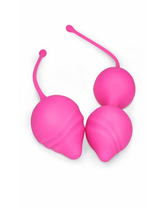 Набір вагінальних кульок Kegel Pink Set колір рожевий Набір вагінальних кульок Kegel Pink Set колір рожевий