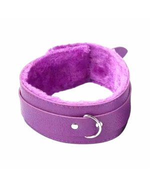 БДСМ нашийник «Soft hugs», колір фіолетовий