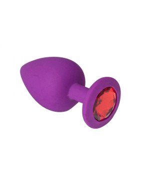 Мала силіконова анальна пробка Purple Silicone Ruby, M Мала силіконова анальна пробка Purple Silicone Ruby, M