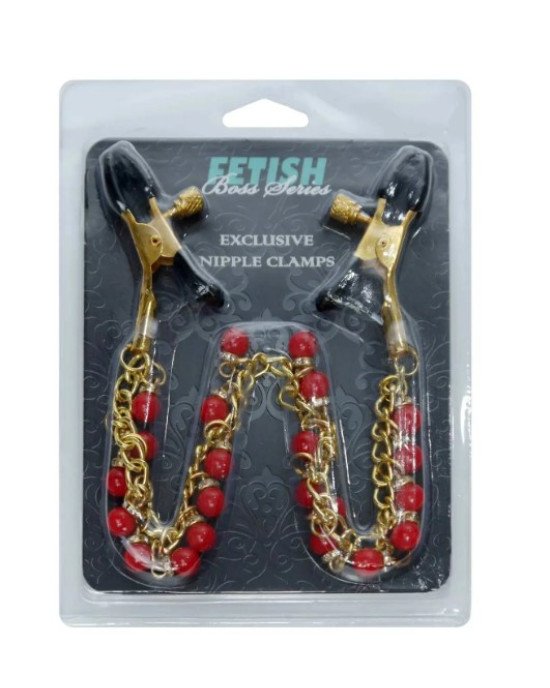 Затискачі для сосків Fetish Boss Series - №15 Exclusive Nipple Clamps Затискачі для сосків Fetish Boss Series - №15 Exclusive Nipple Clamps