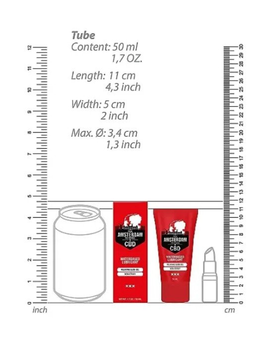 Вагінальний лубрикант Original CBD from Amsterdam - Waterbased Lubricant, 50 ml Вагінальний лубрикант Original CBD from Amsterdam - Waterbased Lubricant, 50 ml