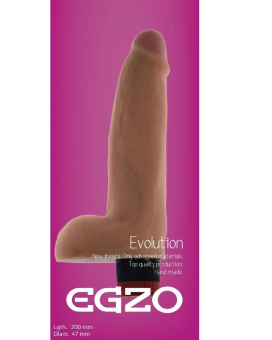 Вібратор EGZO Ciberskin V002 (20 см х 4,7 см) Вібратор EGZO Ciberskin V002 (20 см х 4,7 см)