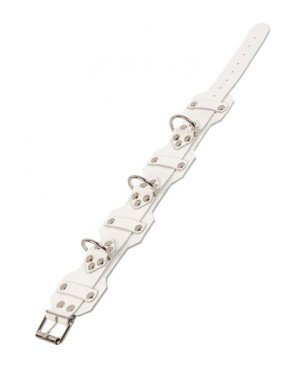 Нашийник VIP Leather Collar, White