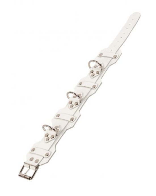 Нашийник VIP Leather Collar, White Нашийник VIP Leather Collar, White