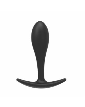 Силіконова анальна втулка Black silicone, розмір М