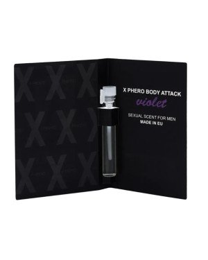 Духи з феромонами для чоловіків X phero Men Violet Body Attack, 1 ml