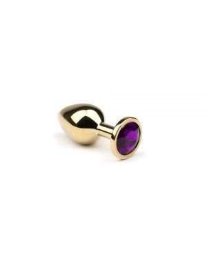 Анальний корок класичної форми Gold Amethyst, S Анальний корок класичної форми Gold Amethyst, S