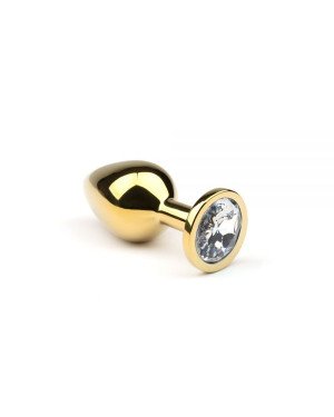 Анальний корок зі стразом, Gold Diamond, M Анальний корок зі стразом, Gold Diamond, M