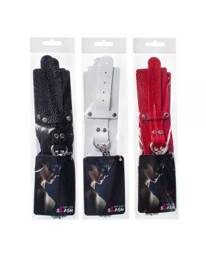 Наручники Leather Dominant Hand Cuffs, Red