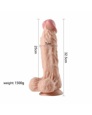 Фалоімітатор Large Leilong Lifelike тілесний без вібрації