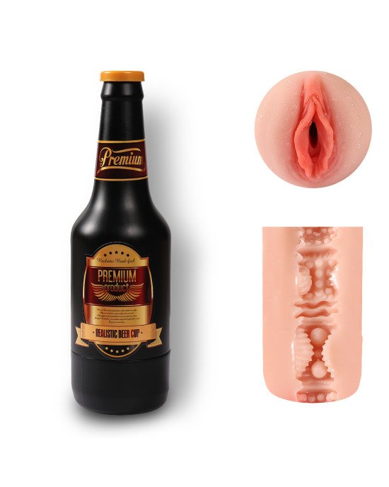 Мастурбато-вагіна пляшка Beer bottle masturbation Cup без вібрації тілесний Мастурбато-вагіна пляшка Beer bottle masturbation Cup без вібрації тілесний