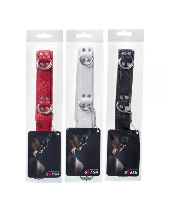 Нашийник Slave leather collar, Red Нашийник Slave leather collar, Red
